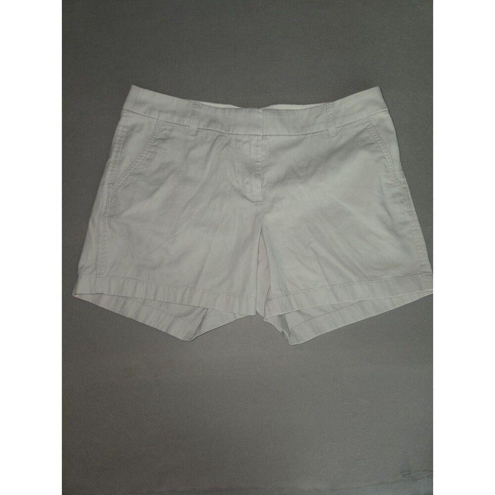 J.Crew Women's Beige Cotton Shorts Size 8 Casual Summer Everyday Wear Classic